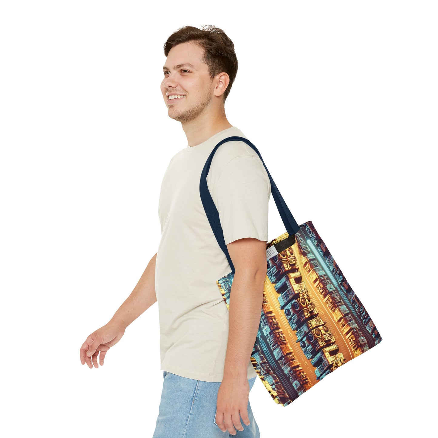 Techno Tiki Totems Tote Bag - 3 Sizes
