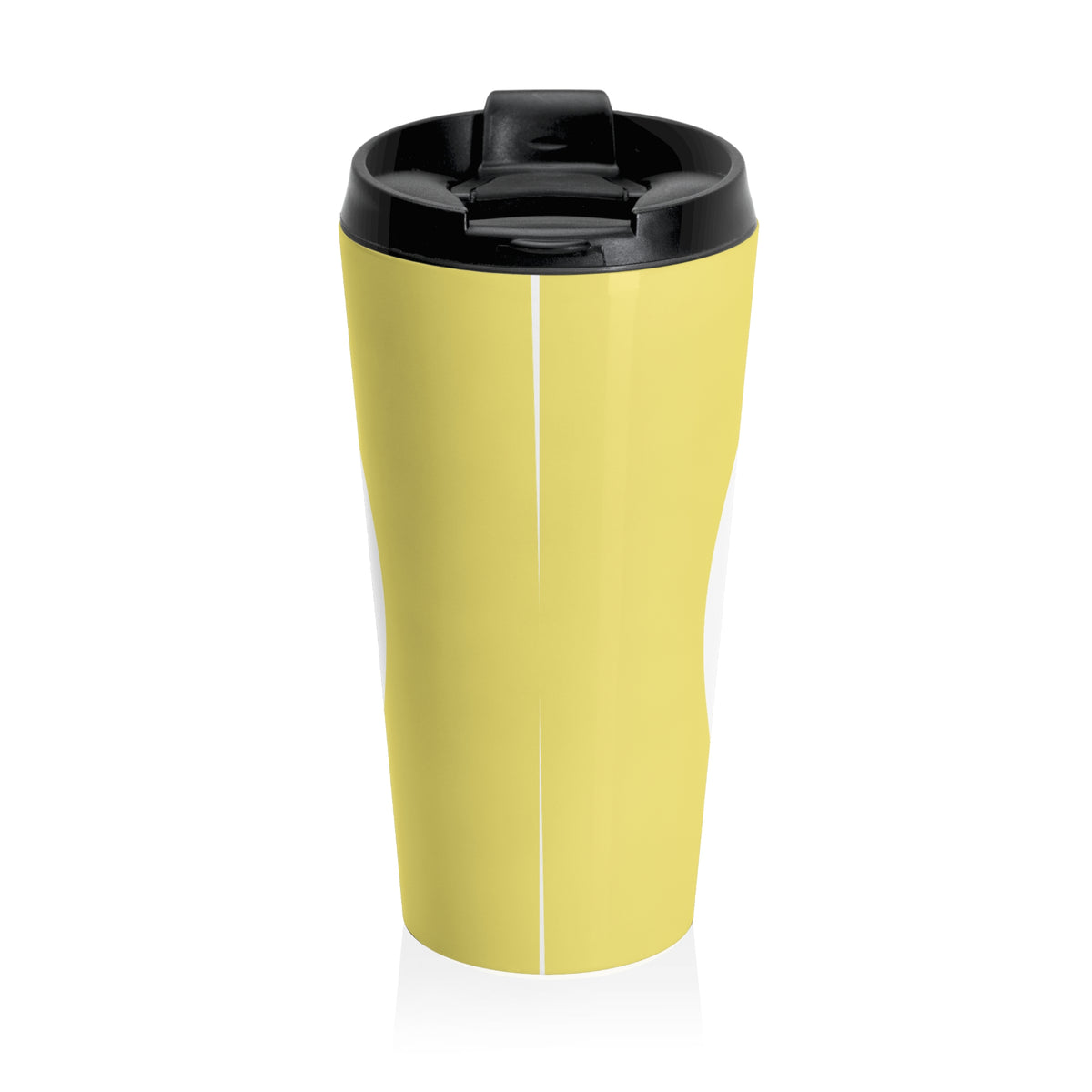 15 oz. Stainless Steel Travel Mug / TLCoffee Logo, Yellow