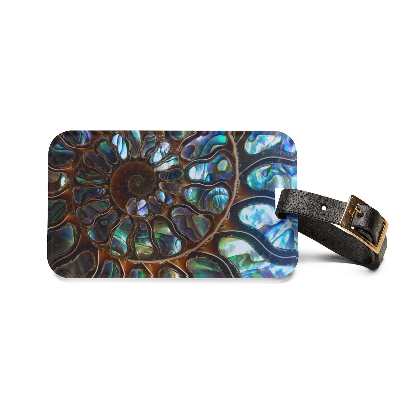 Luggage Tag - Ammonite & Abalone