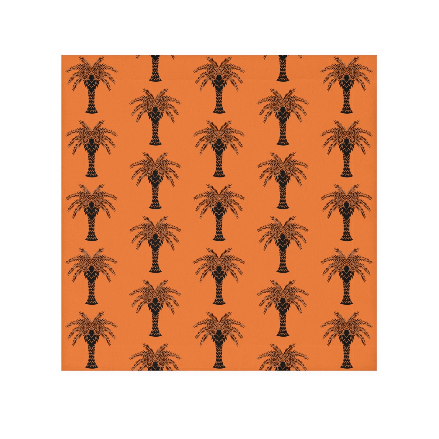 Face Towel - Stylized Palm crusta orange