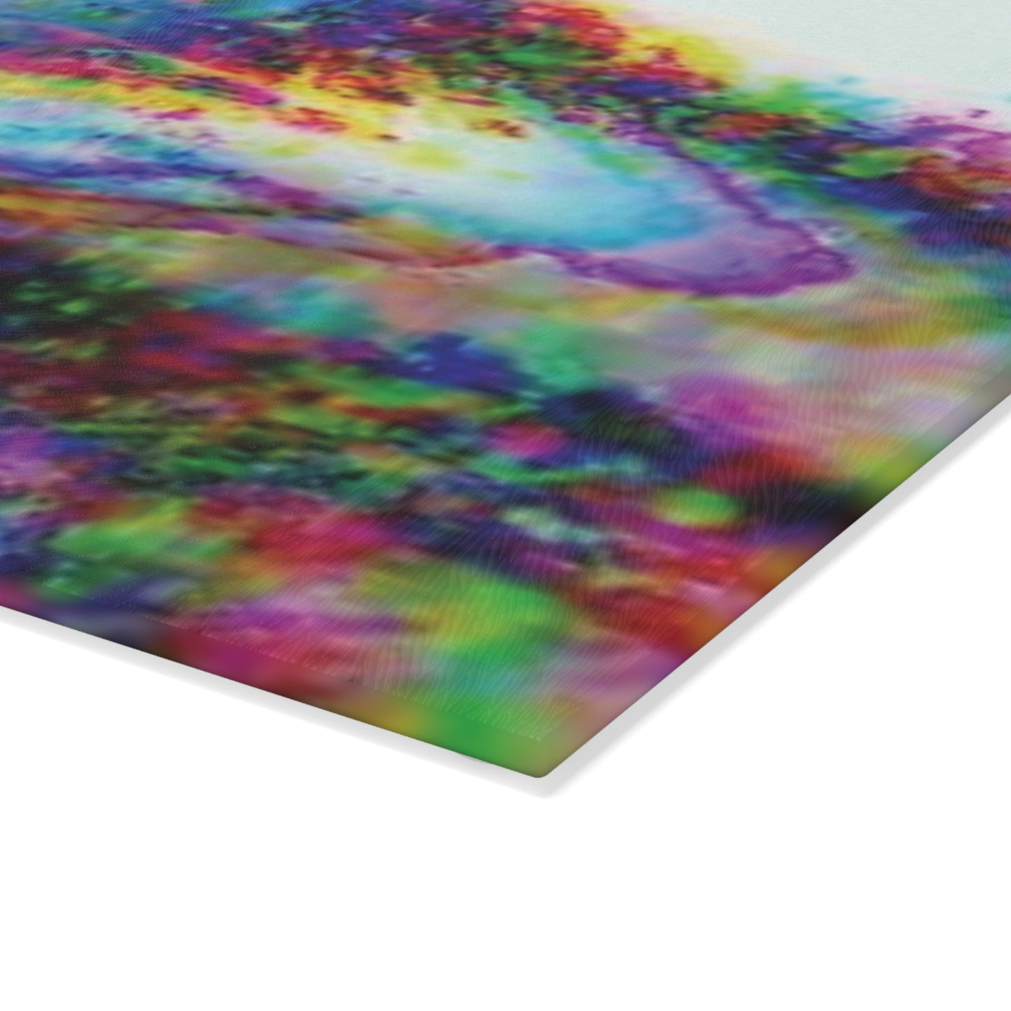 Glass Cutting Board, 2 sizes - Solo Mermaid, Rainbow Trace