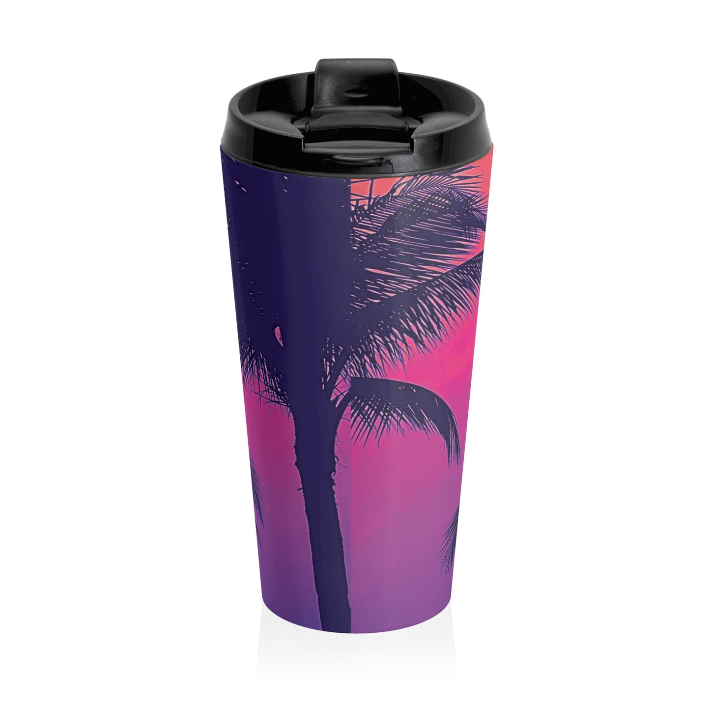 15 oz. Stainless Steel Travel Mug / Palm Glow Pop