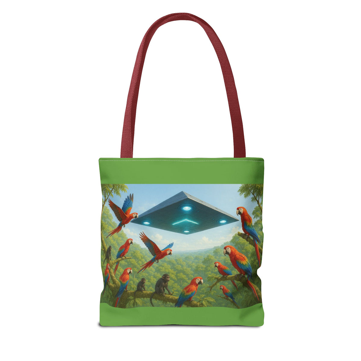 UFO and Macaws Tote Bag - 3 Sizes
