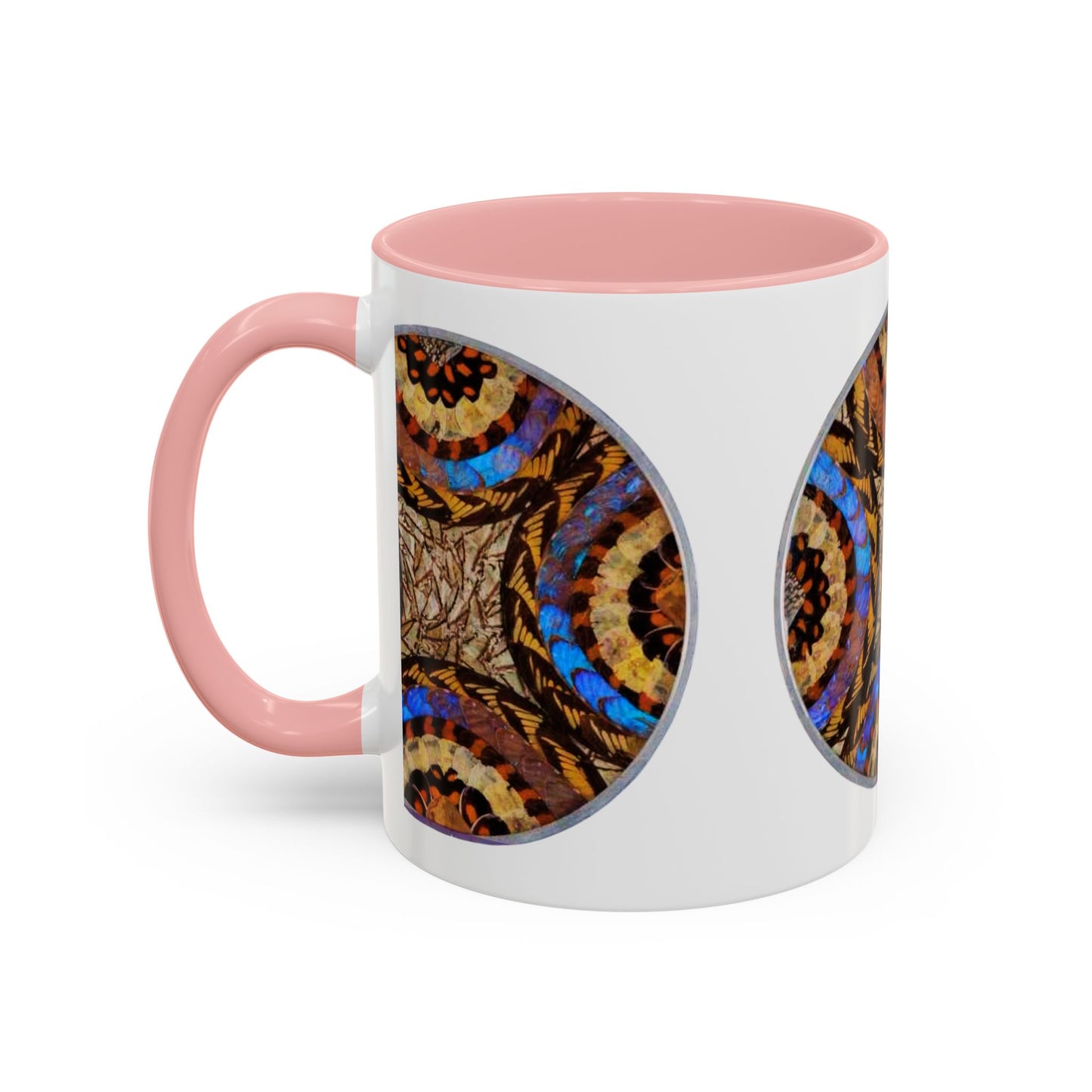Accent Coffee Mug (11, 15oz), 8 Colors - Real Butterfly Wings Plate #3