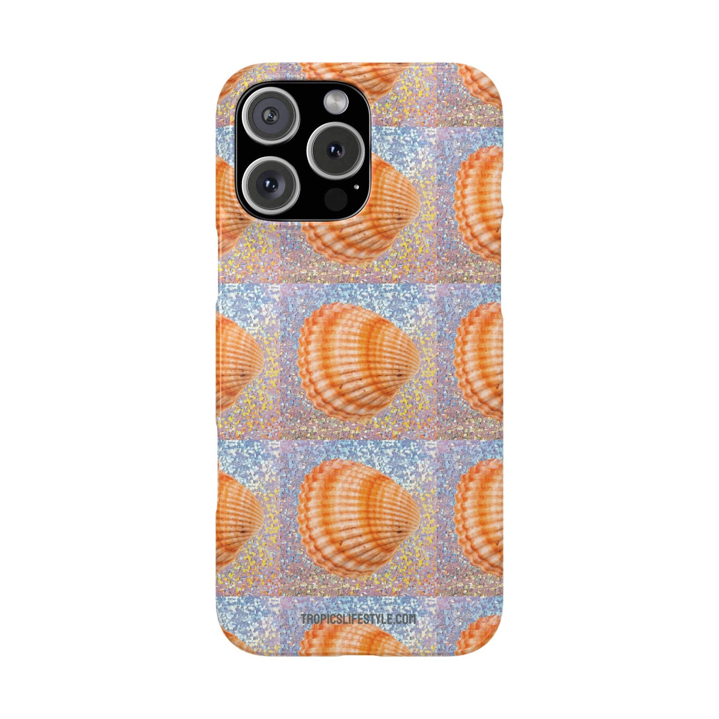 Slim Phone Cases - Disco Orange Scallop