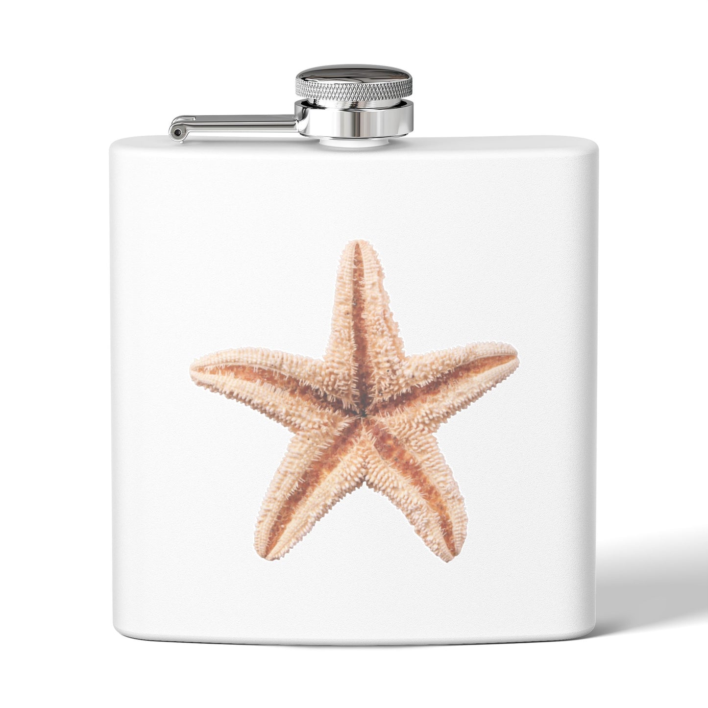 Tropical Stainless Steel 6 oz. Flask, Many Colors  – Real Starfish