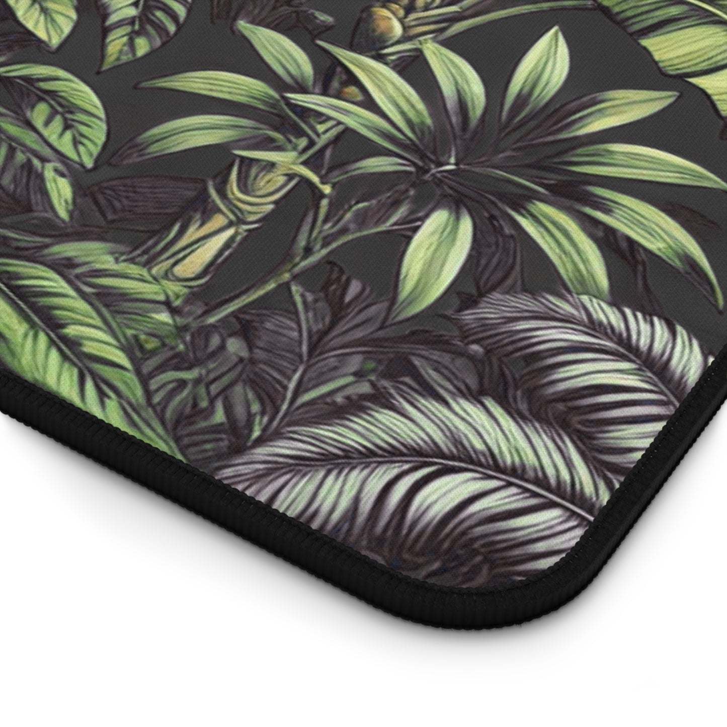 Tropical Mouse Pad/Desk Mat, 3 Sizes - Perfect for Home Office / Tropical Fruit, Black