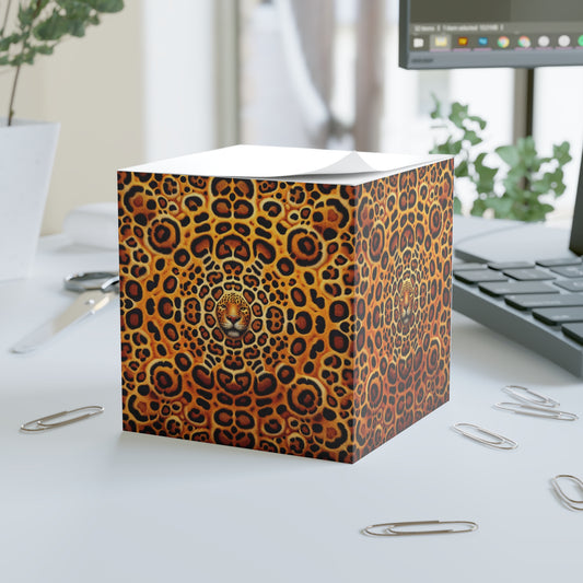 Note Cube - Kaleidoscope Jaguar Spots