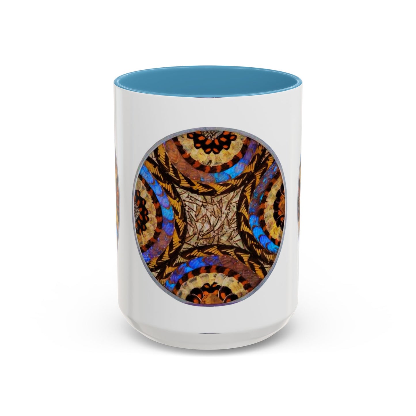 Accent Coffee Mug (11, 15oz), 8 Colors - Real Butterfly Wings Plate #3