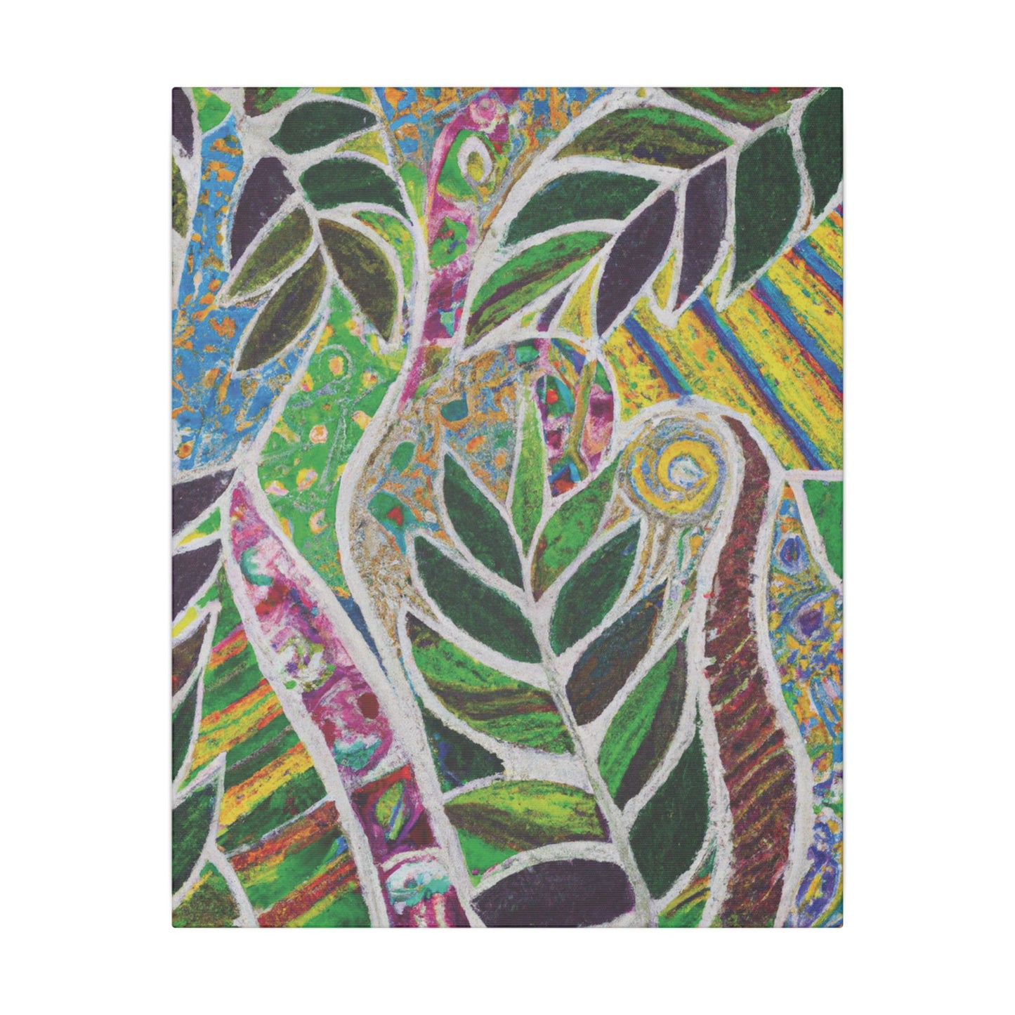 Tropical Canvas Artwork - Stretched Canvas Print, Many Sizes / Amazon Whimsy