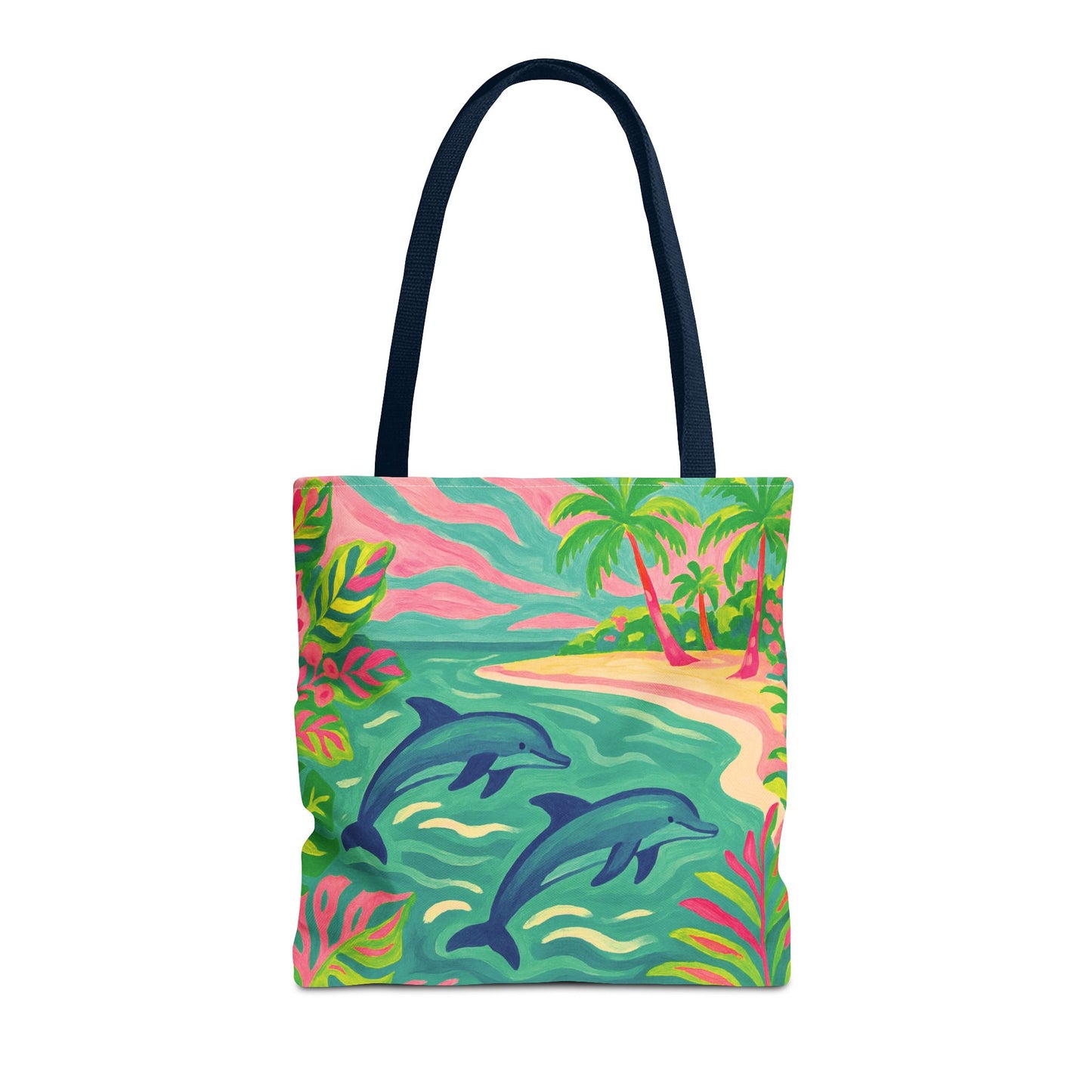 Jumping Dolphins Tote Bag - 3 Sizes