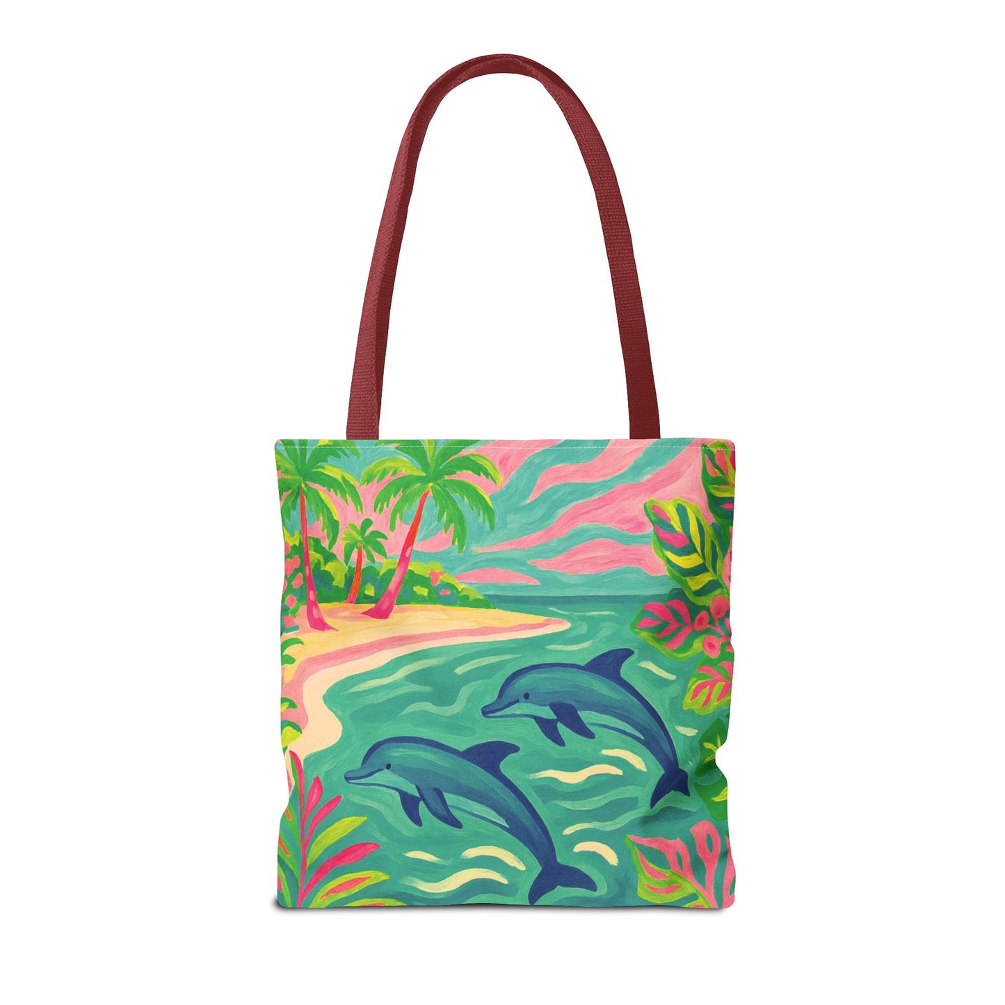 Jumping Dolphins Tote Bag - 3 Sizes