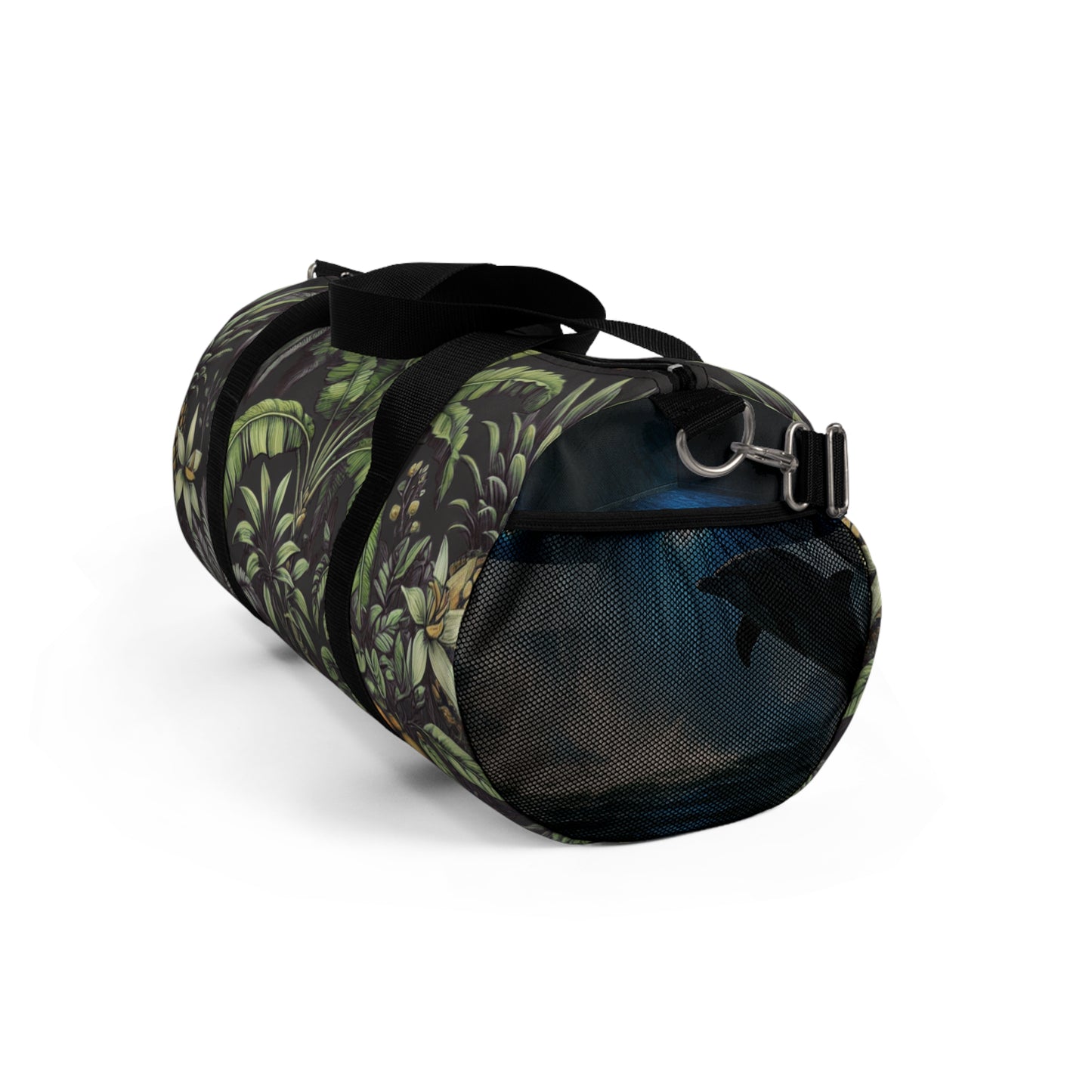 Tropical Duffel Bag - Perfect for Travel and Gym / Tropical Fruit, Black