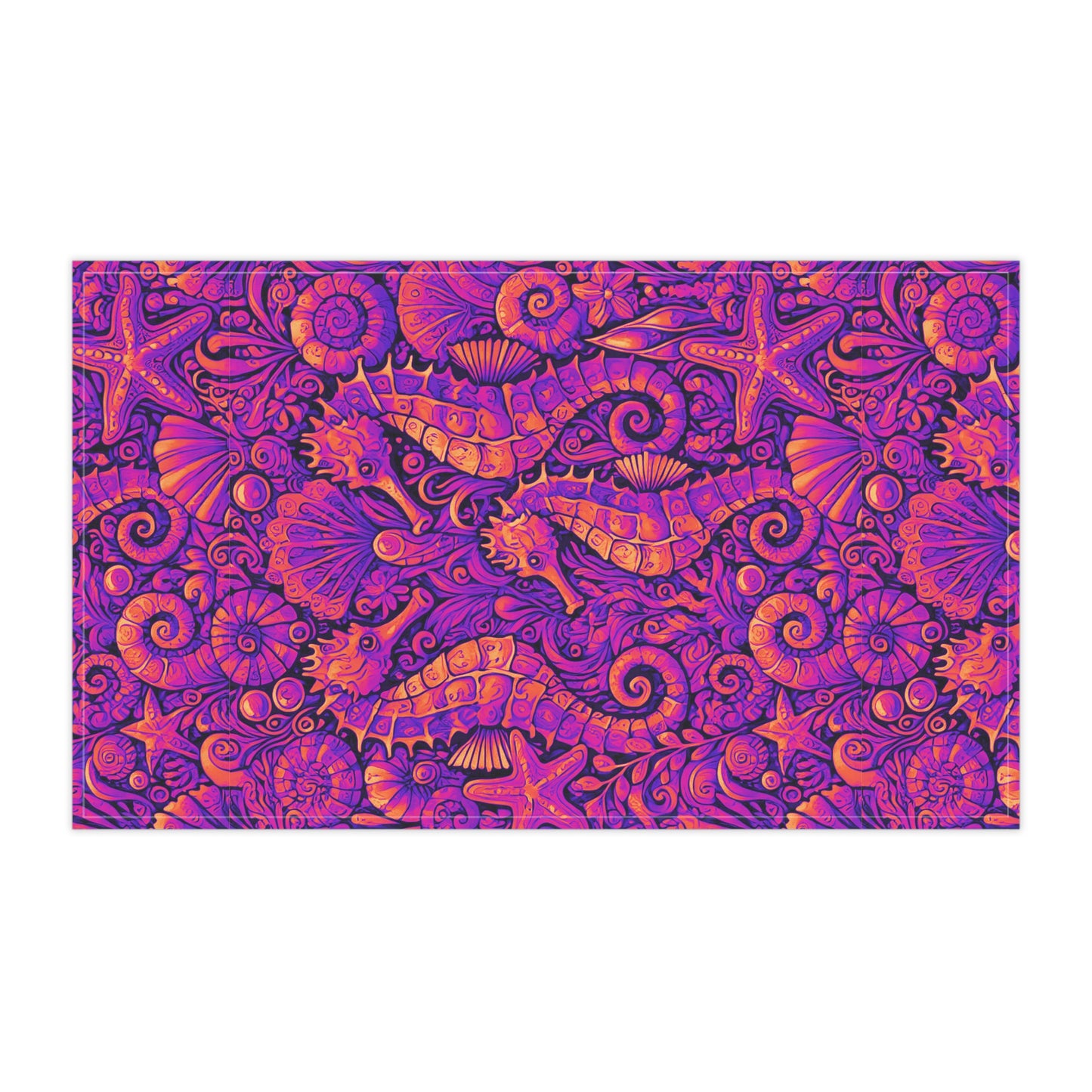 Tea Towels (cotton, poly), Seahorse Trio, Pop