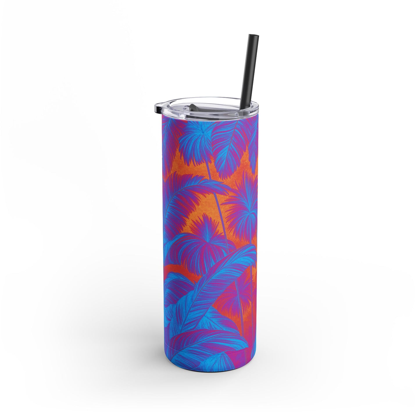 20oz Matte Tumbler, 7 Colors - Stylish Travel Cup - Palm Serenity, Heatwave
