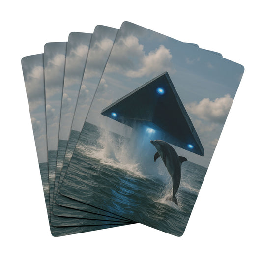 Poker Playing Cards - UFO and Dolphin