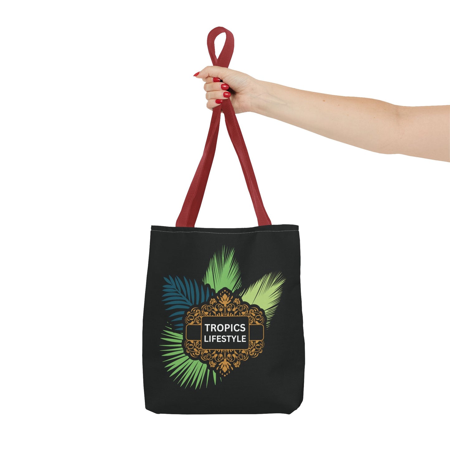 Elegant Tropics Lifestyle Logo Tote Bag - 3 Sizes, Black