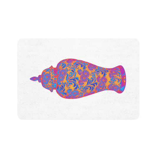 Pet Food Mat (12x18), Heatwave Ginger Jar macro white