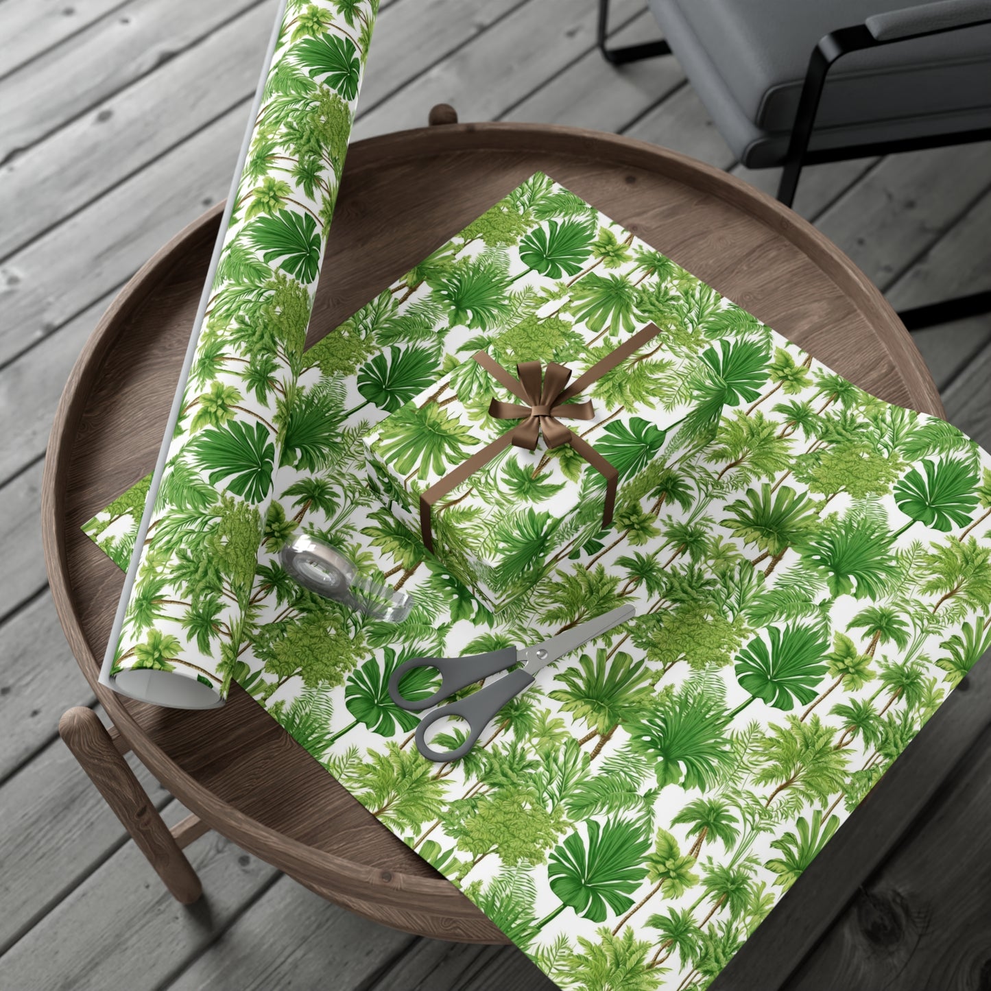 Wrapping Paper - Tropical Gift Wrap for All Occasions / 3 Sizes, 2 Finishes / Violet's Favorite Palms