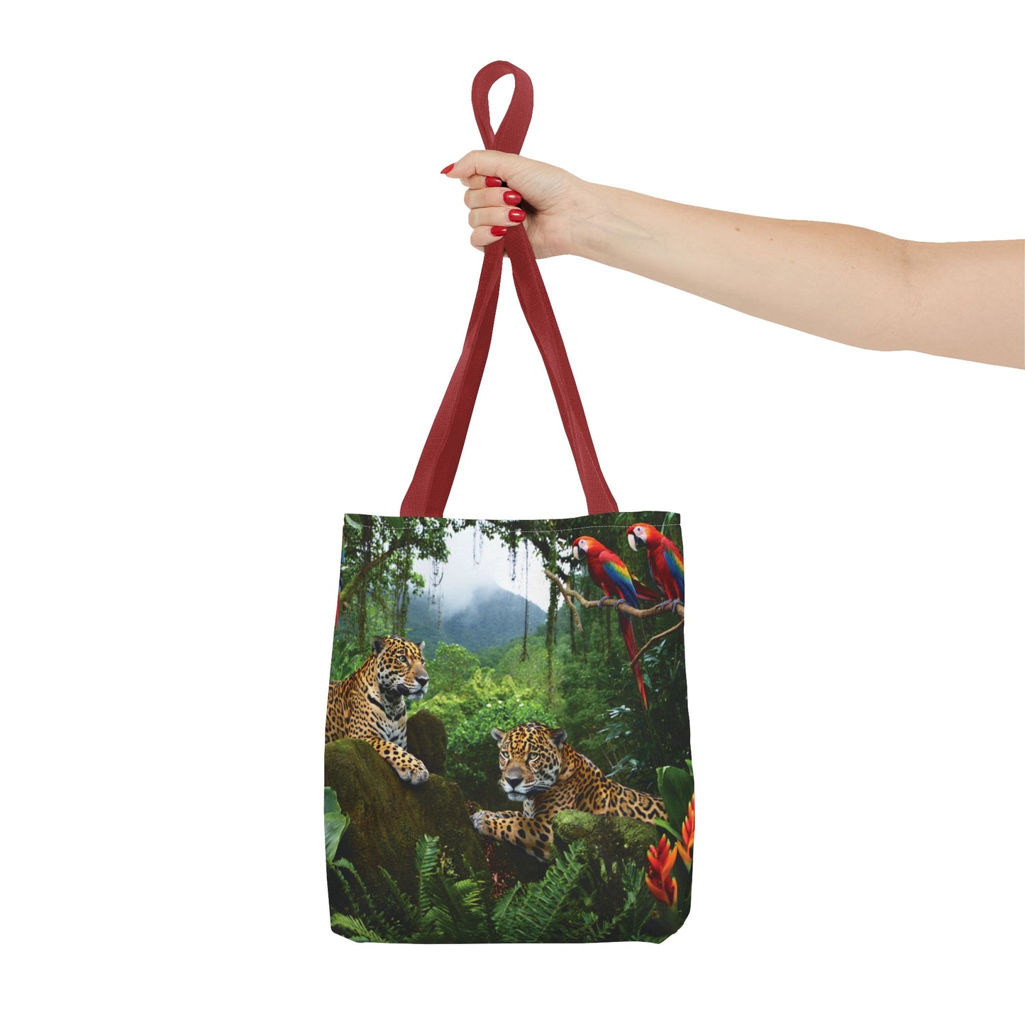 Jaguars and Parrots Tote Bag - 3 Sizes
