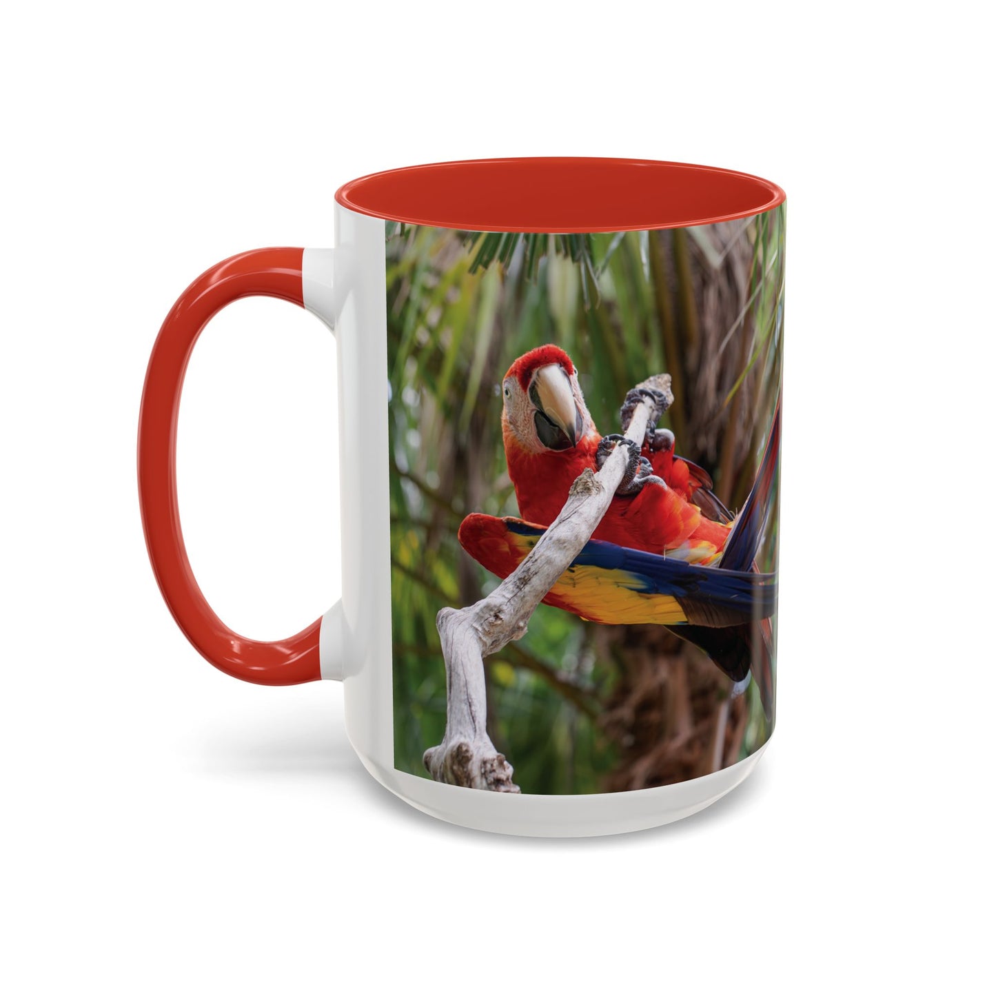 Parrot Accent Coffee Mug (11, 15oz), 8 Colors - Awkward Energy