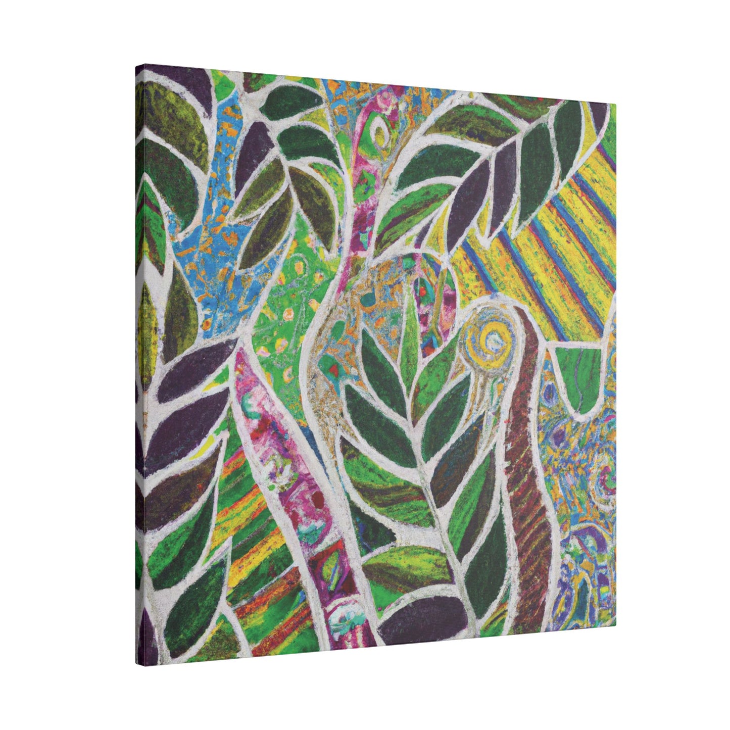 Tropical Canvas Artwork - Stretched Canvas Print, Many Sizes / Amazon Whimsy