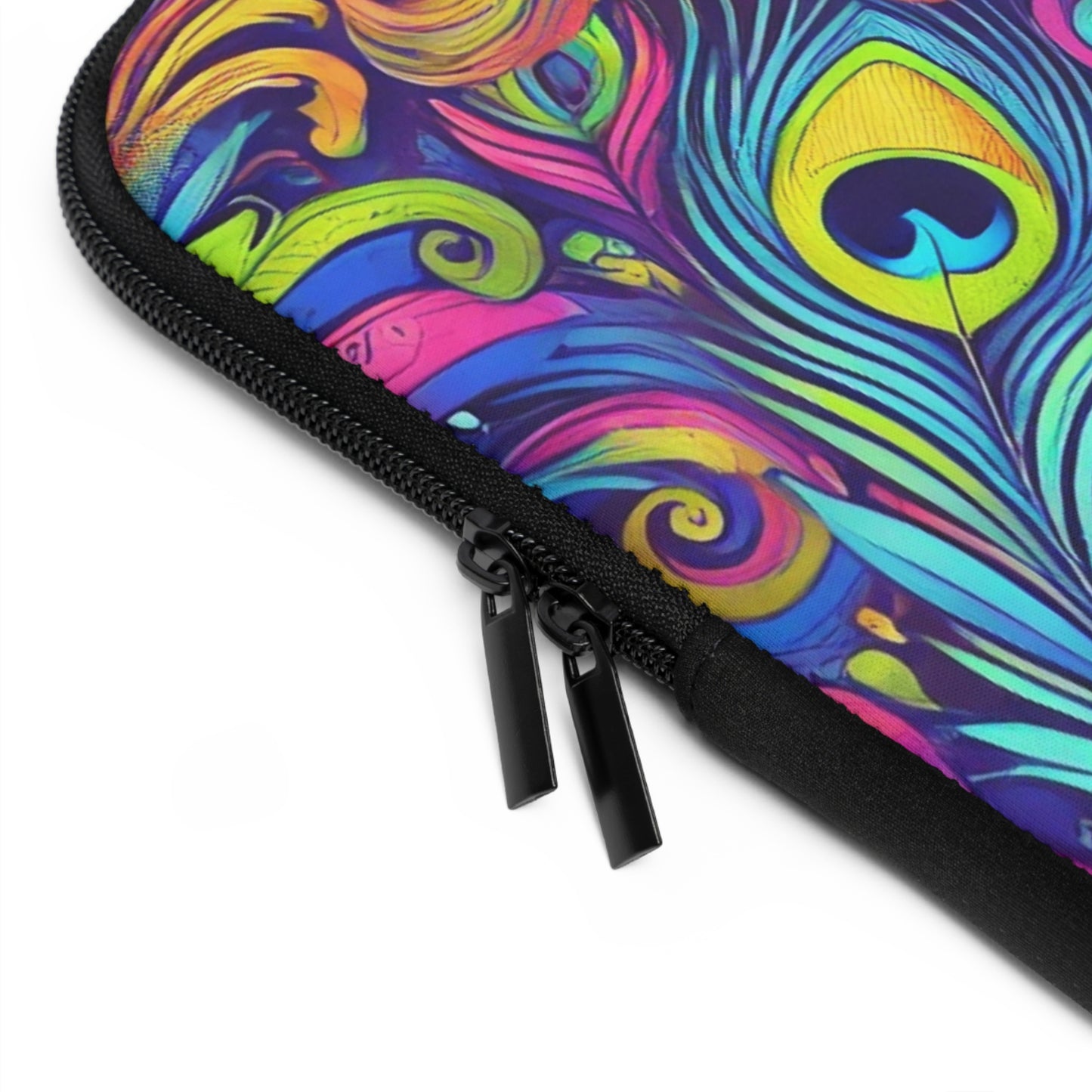 Tropical Laptop Sleeve, 5 Sizes - Perfect for Beach Lovers & Students / Feather Currents