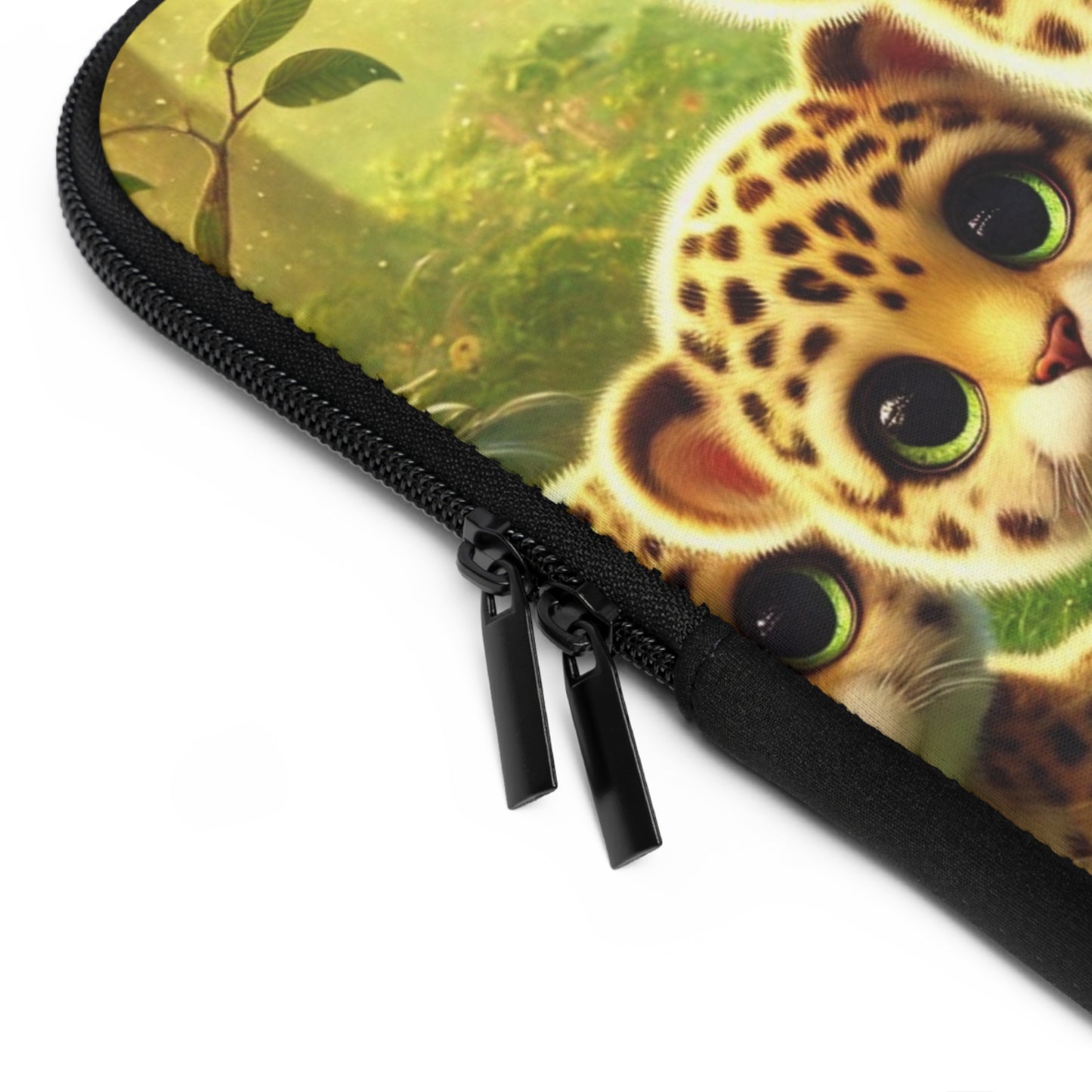 Tropical Laptop Sleeve, 5 Sizes - Perfect for Rainforest Lovers & Students / Baby Jaguars
