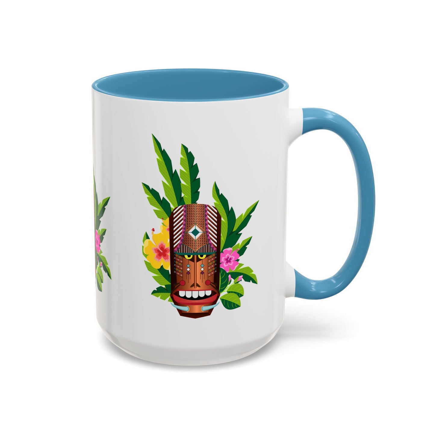 Accent Coffee Mug (11, 15oz), 8 Colors - Tiki Boss Loika