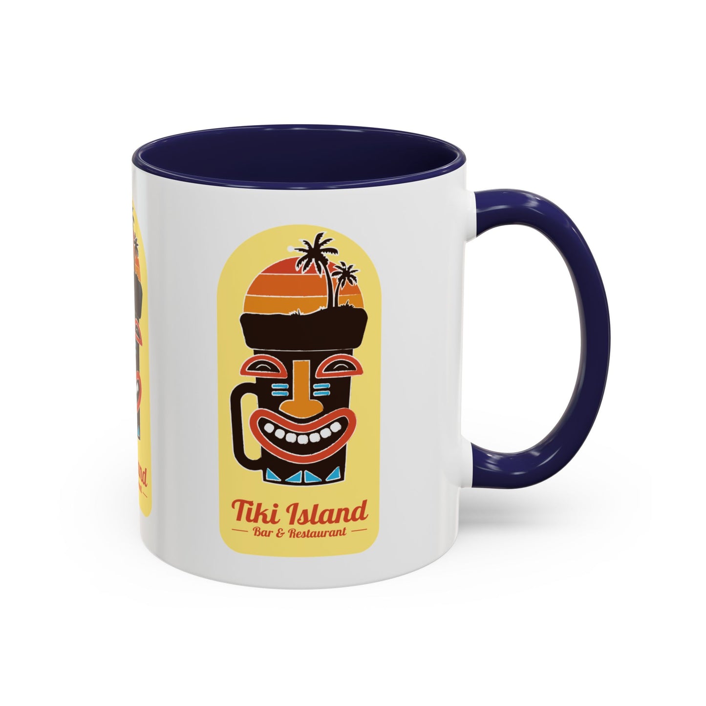 Copy of Tiki Island Accent Coffee Mug, 8 Colors - Fun Tropical Drinkware for Beach Vibes, Yellow