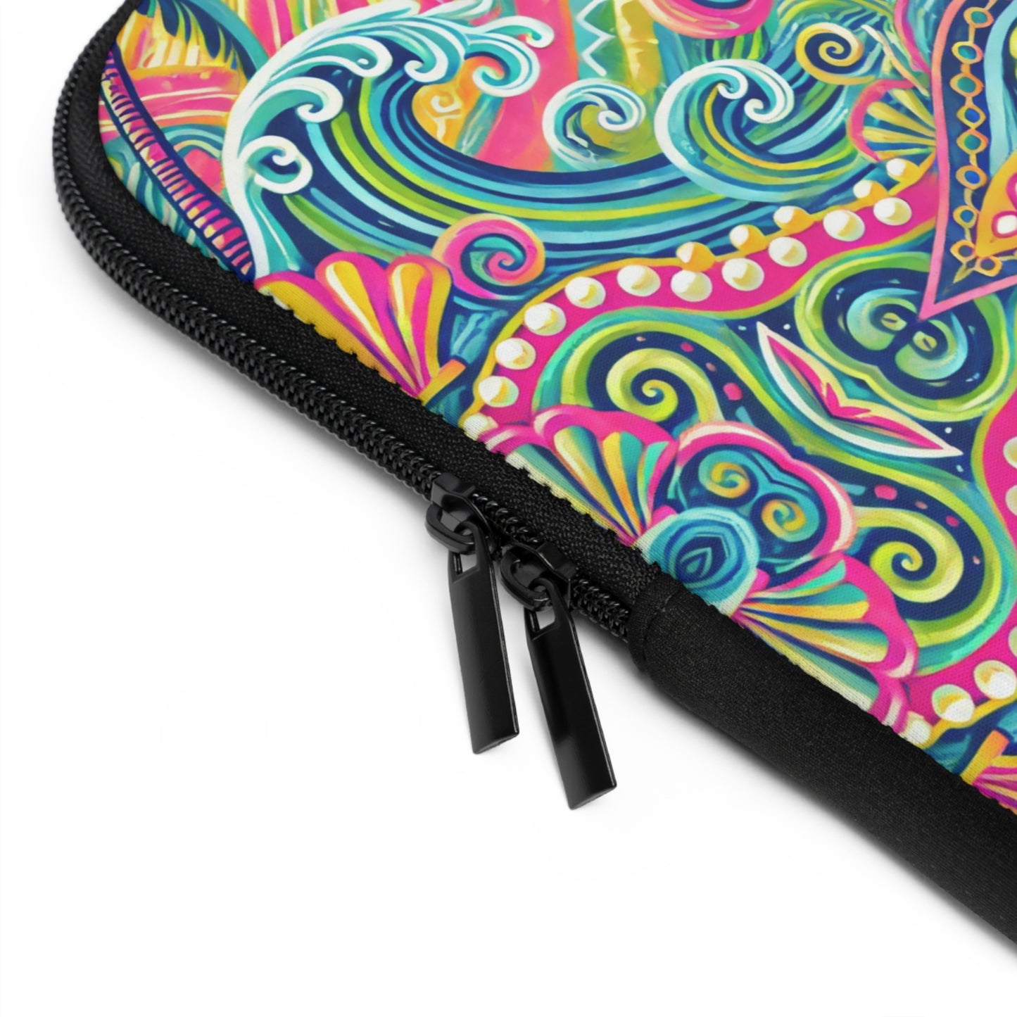 Tropical Laptop Sleeve, 5 Sizes - Perfect for Beach Lovers & Students / Kaleido Bay