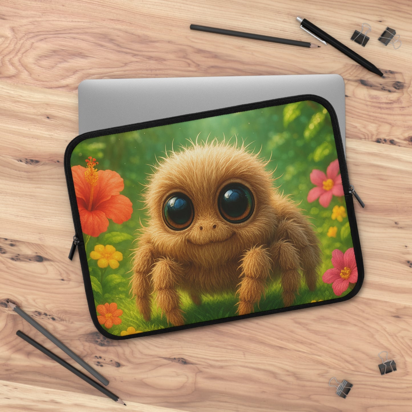 Tropical Laptop Sleeve, 5 Sizes - Perfect for Beach Lovers & Students / Baby Spider