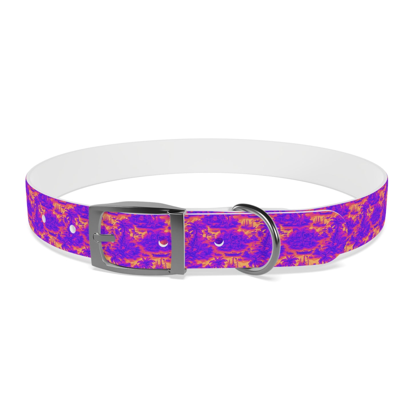 Dog Collar - Crazy Cool Tropical Toile