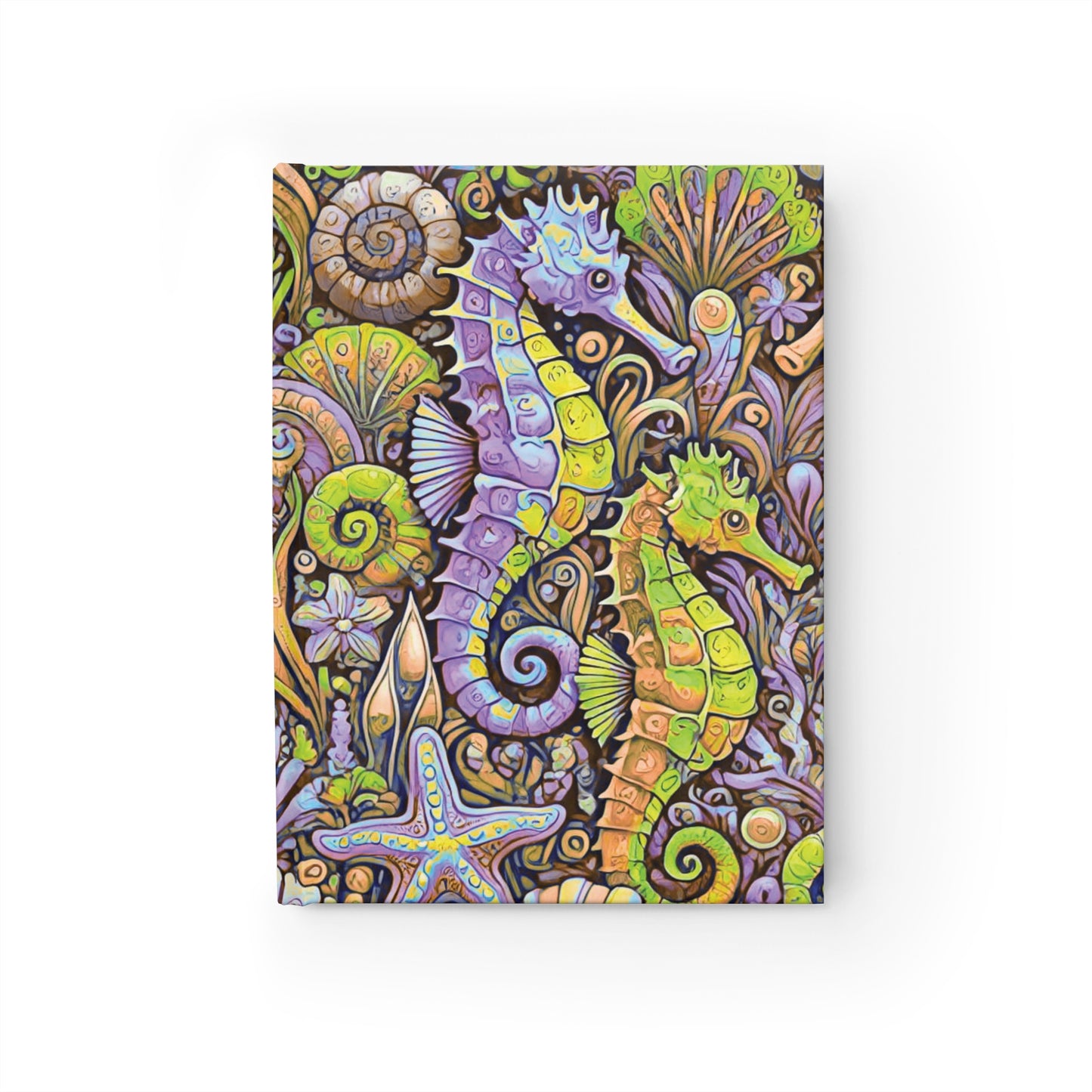 Seahorses/Purple Journal - 5" x 7"