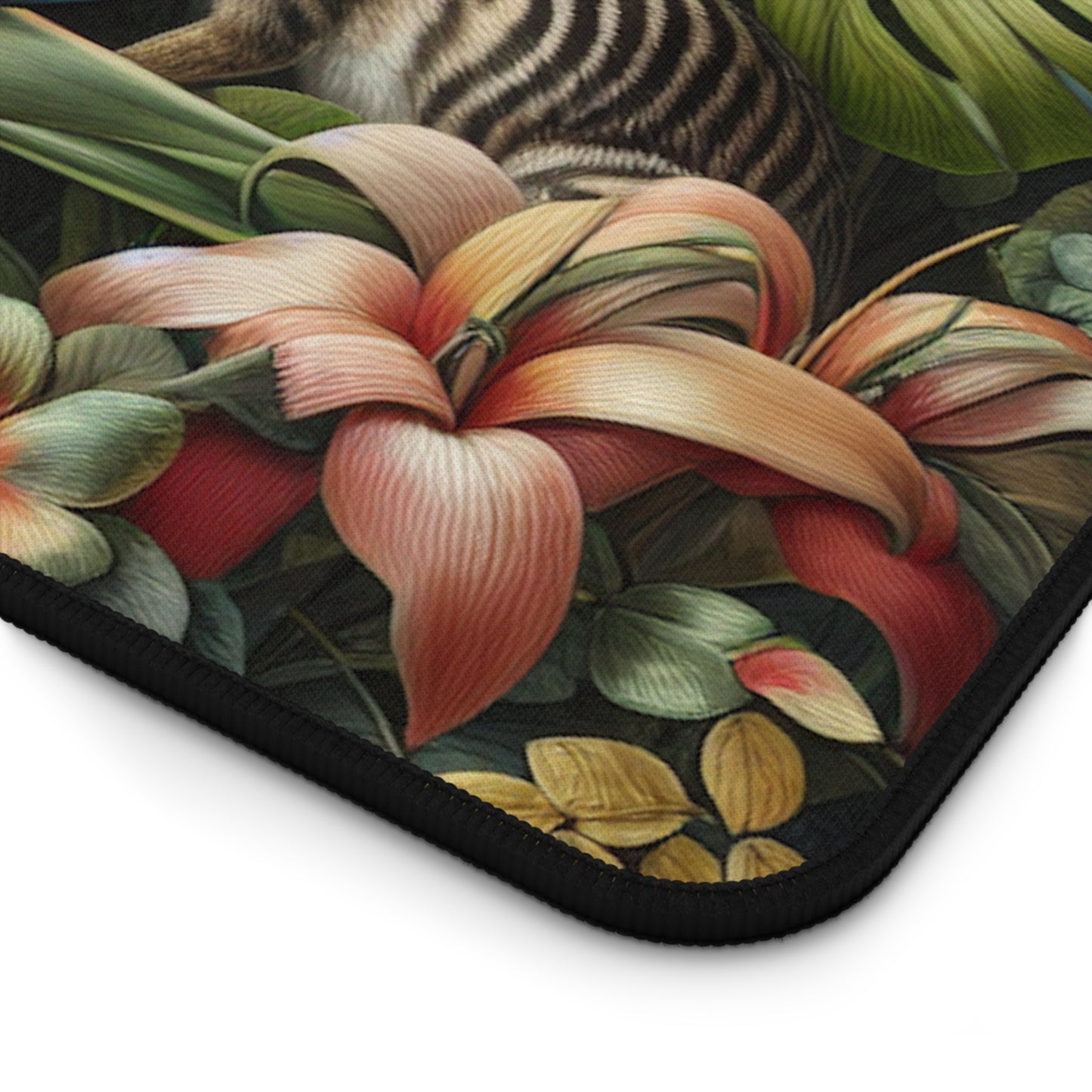 Tropical Mouse Pad/Desk Mat, 3 Sizes - Perfect for Home Office / Rainforest Rabbit Outing