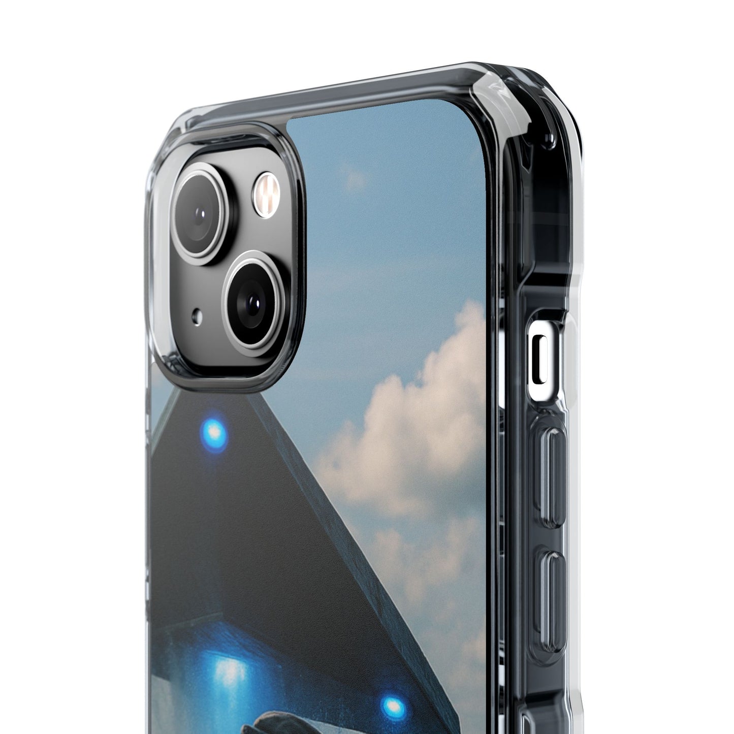 UFO and Dolphin Magnetic Clear Phone Case, Many Models