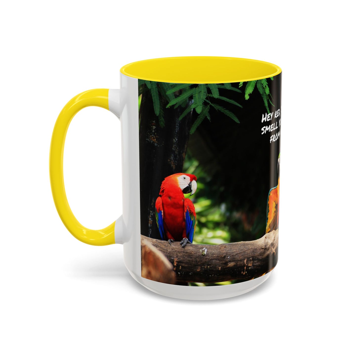 Parrot Accent Coffee Mug (11, 15oz), 8 Colors - Coffee Breath