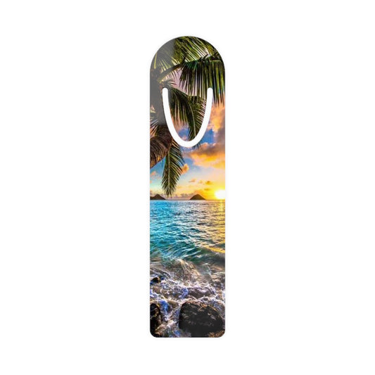 Bookmark - Aluminum, Hawaiian Beach Sunset