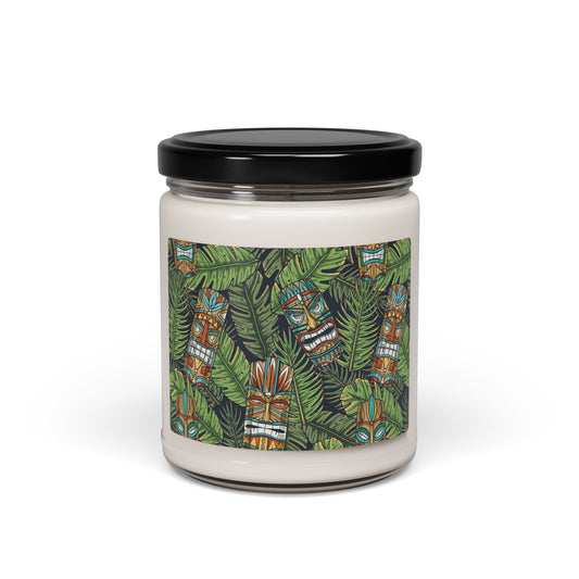 Scented Soy Candle, 9oz, Tiki Greenery