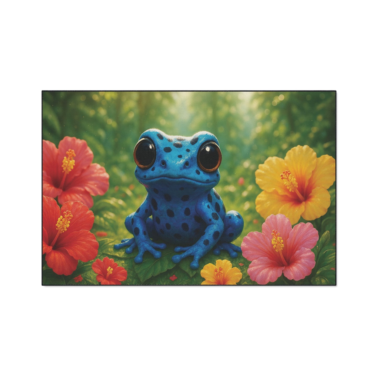 Heavy Duty Floor Mat, 5 Sizes – Tropical Area Rug for Home Décor / Baby Tree Frog