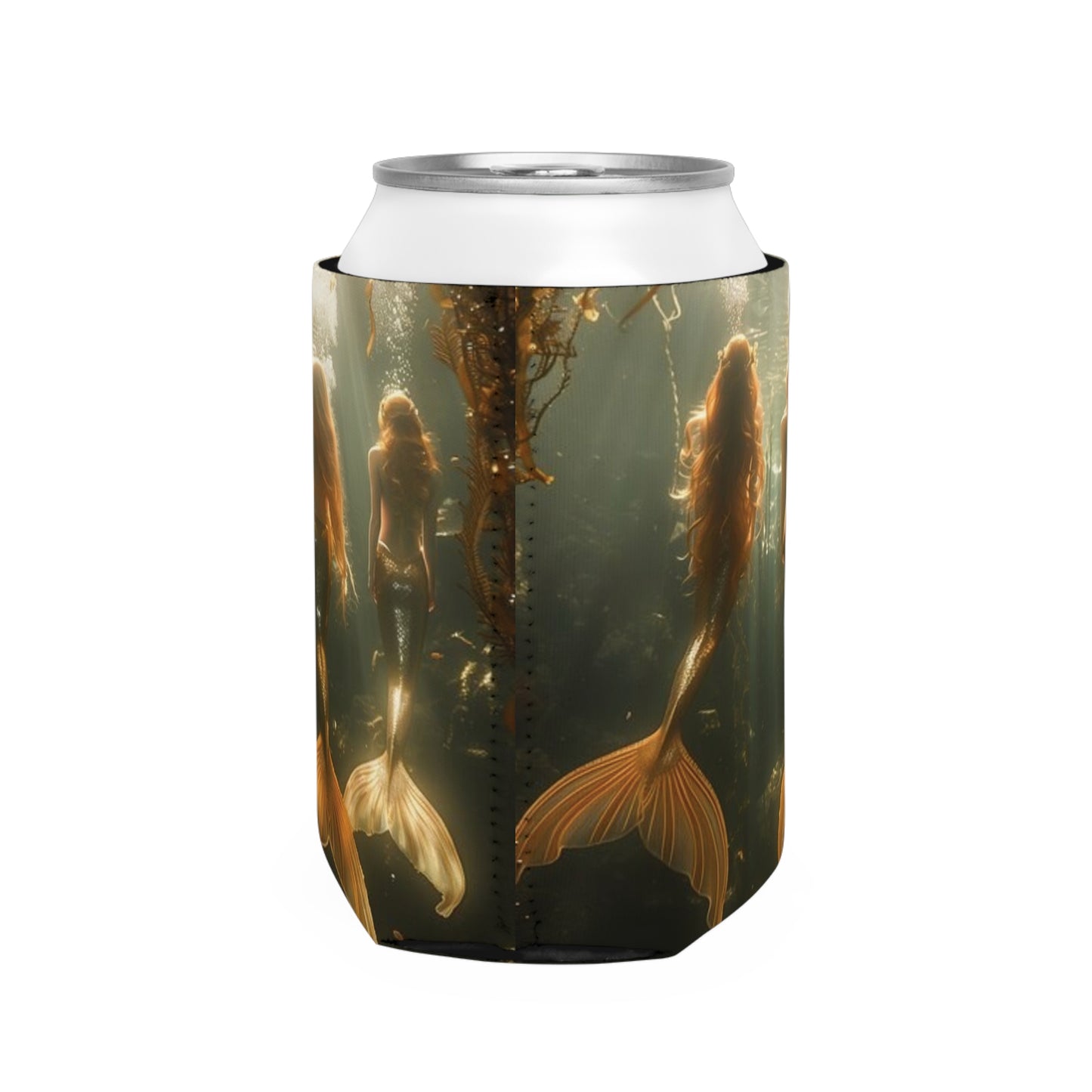 Three Mermaid Sisters Can Cooler Sleeve - Perfect for Outdoor Picnics