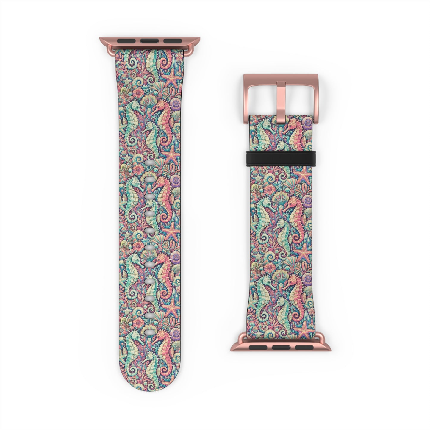 Apple Watch Band - Tropical Seahorse Trio, Retro
