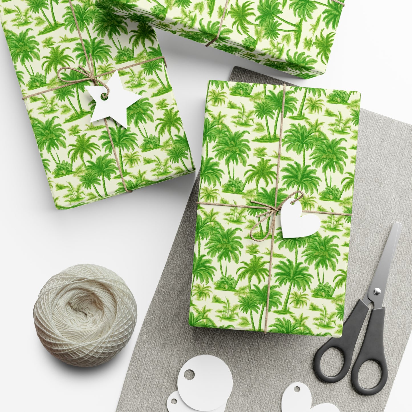 Gift Wrap Papers, Playful Palms Toile, 3 Sizes