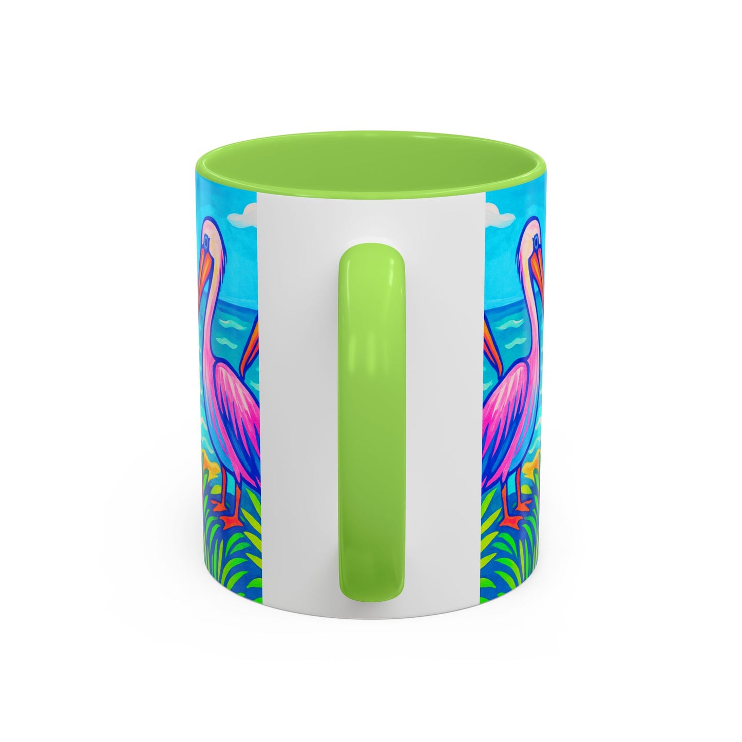 Accent Color Coffee Mug, Many Colors - 11oz & 15oz / Pelican Party