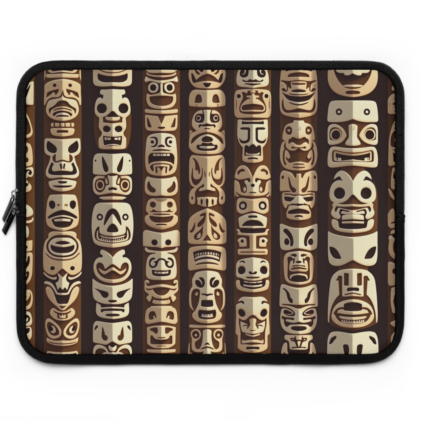 Tropical Laptop Sleeve, 5 Sizes - Perfect for Ocean Lovers & Students / Funny Tiki Totems