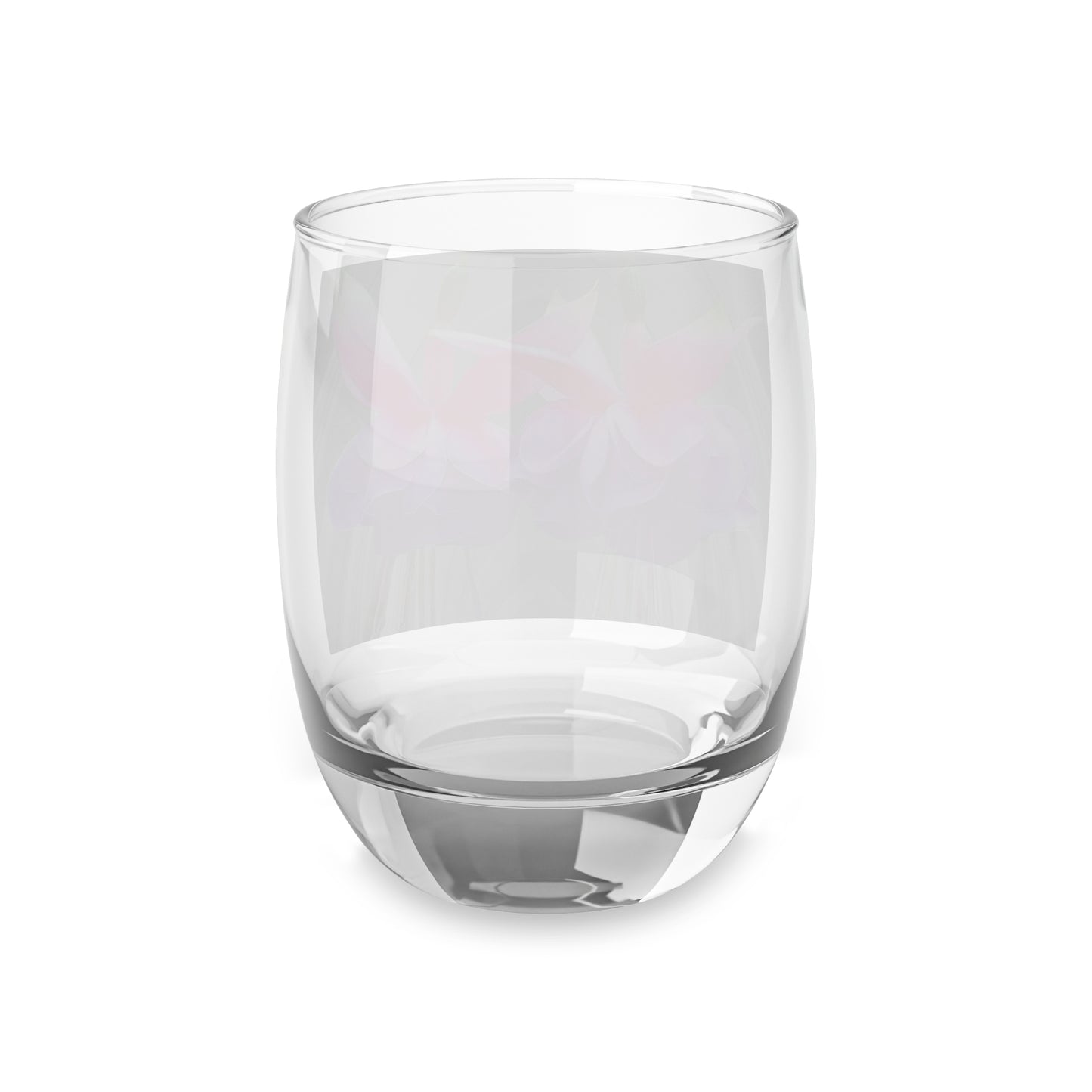 Whiskey Glass, Two Pink Fuchsias / Gothic