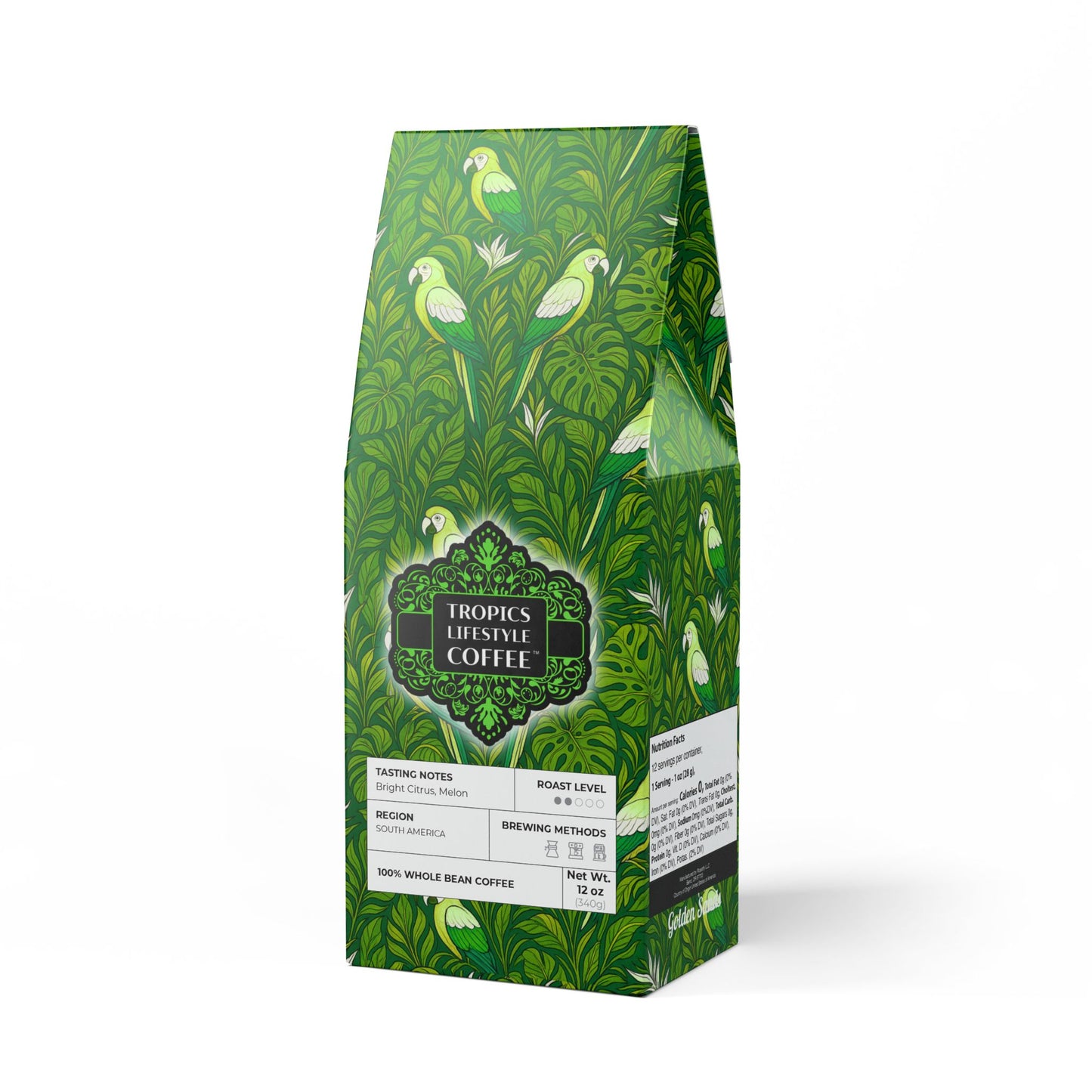 Golden Sands Single Origin™ Coffee (Light-Medium Roast) Specialty Grade / Parrot Family, Lime