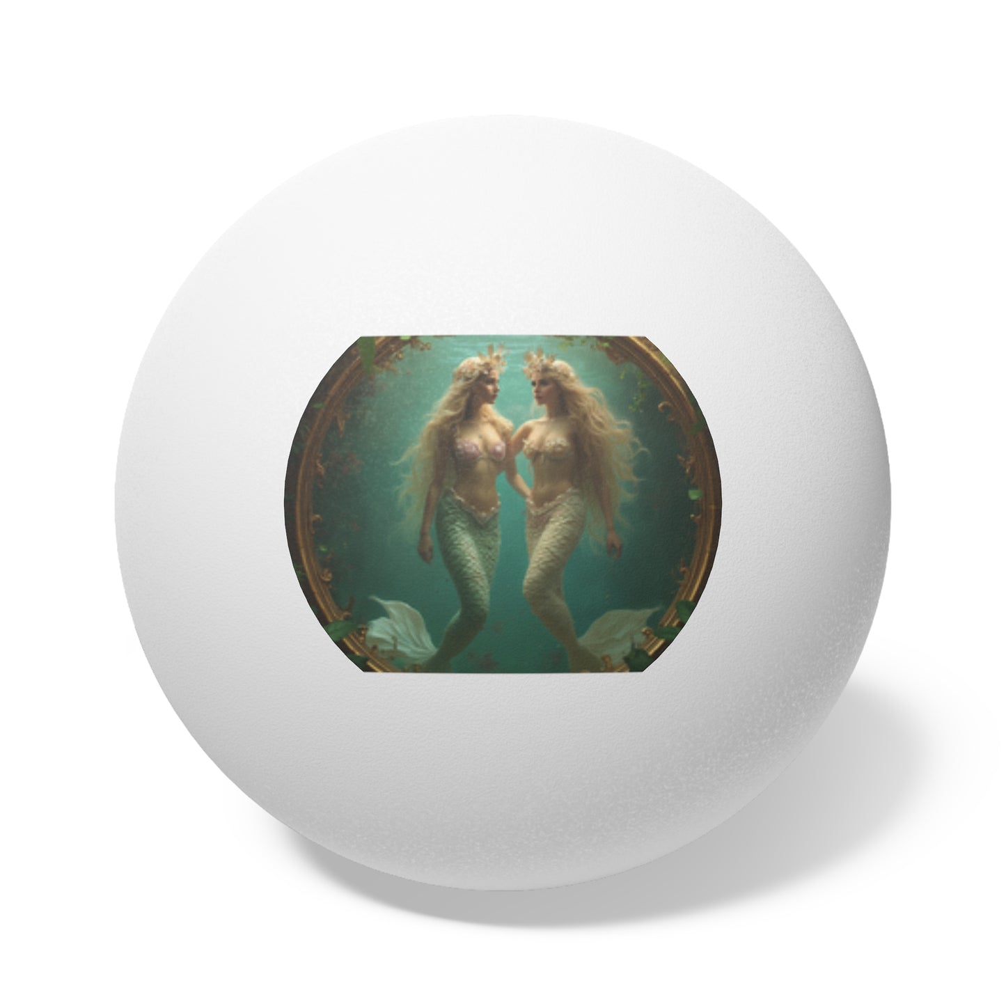 Tropical Paradise Ping Pong Balls - 6 Pack with Mermaids