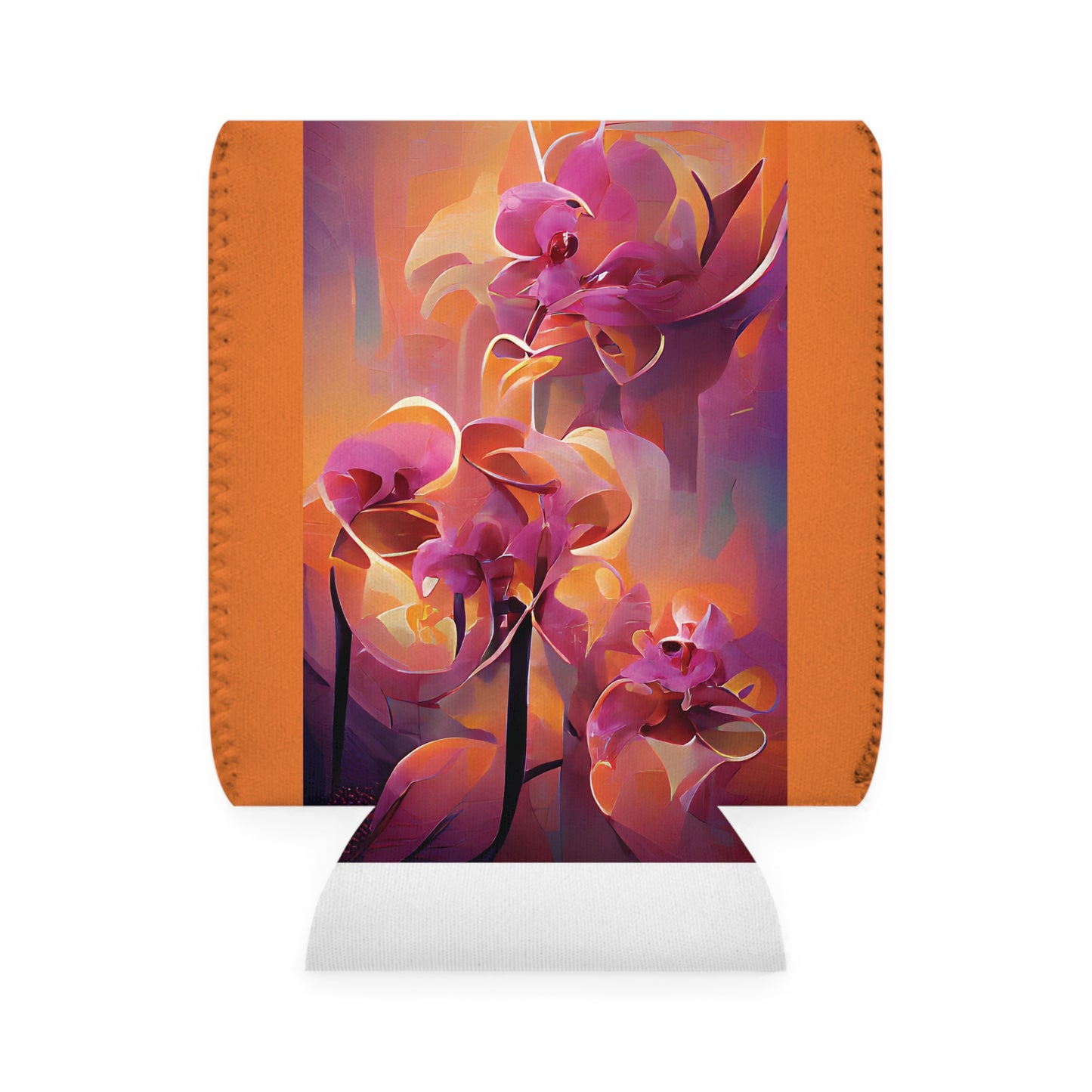 Mystic Orchids Can Cooler Sleeve - Perfect for Outdoor Picnics