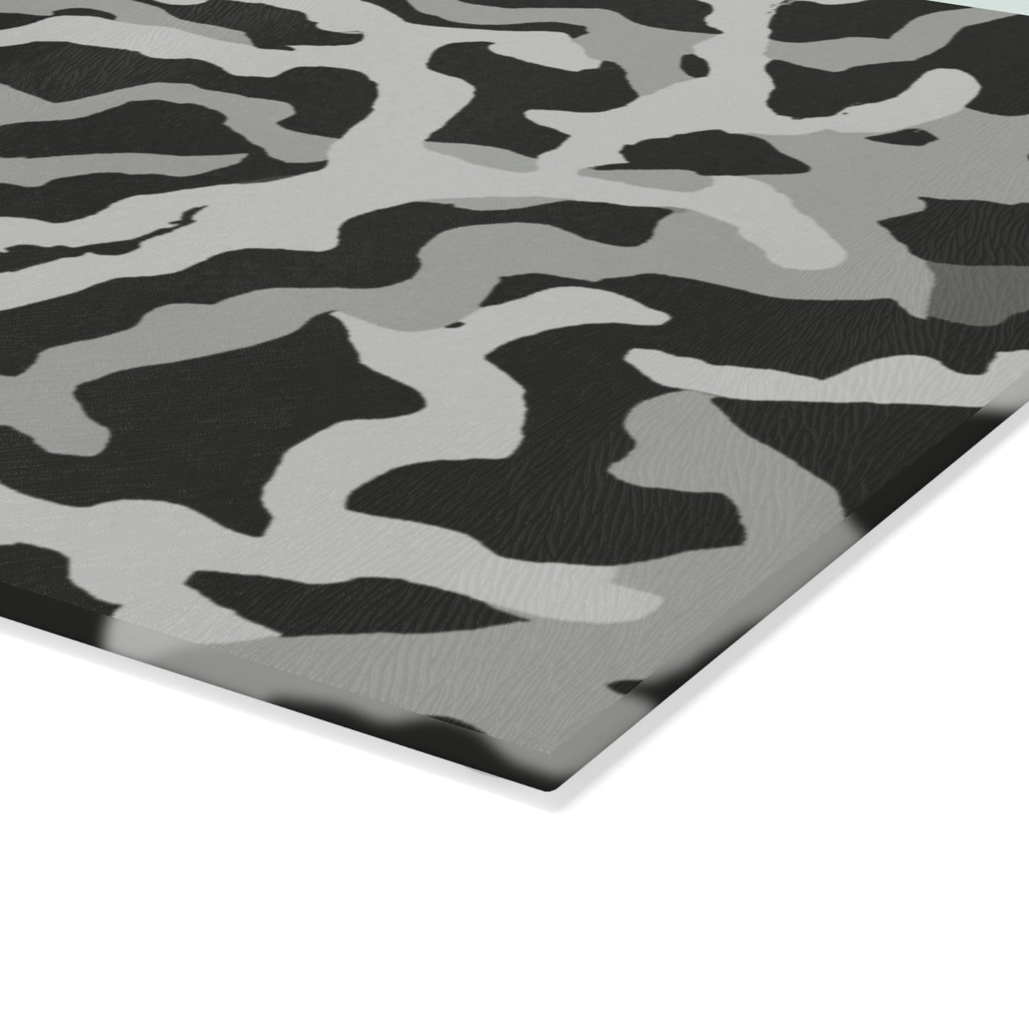 Glass Cutting Board, 2 sizes - Coral Threads/Noir